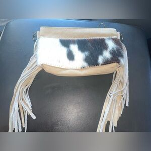 Cowhide:leather small crossbody purse